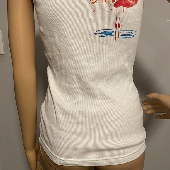 Victoria Flamingo Tank Top Medium Made in USA 🇺🇸 - Picture 4 of 8
